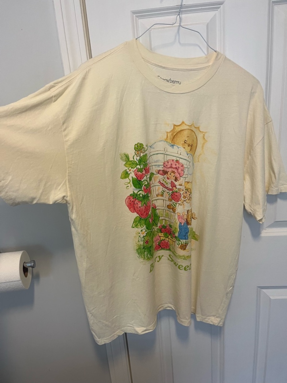 Vintage Strawberry Shortcake Cream Graphic T-Shirt from Princess Polly